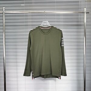 Thom Browne Olive Long Sleeve Tee